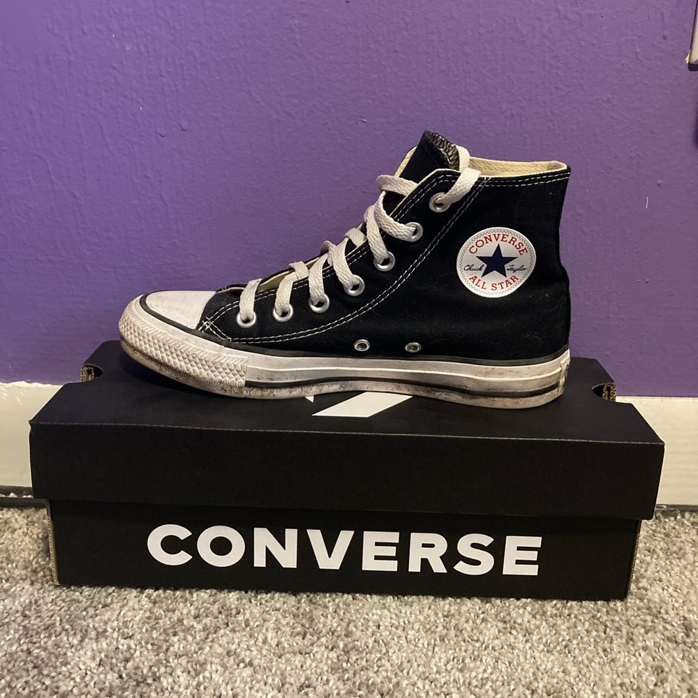 ♡ black converse